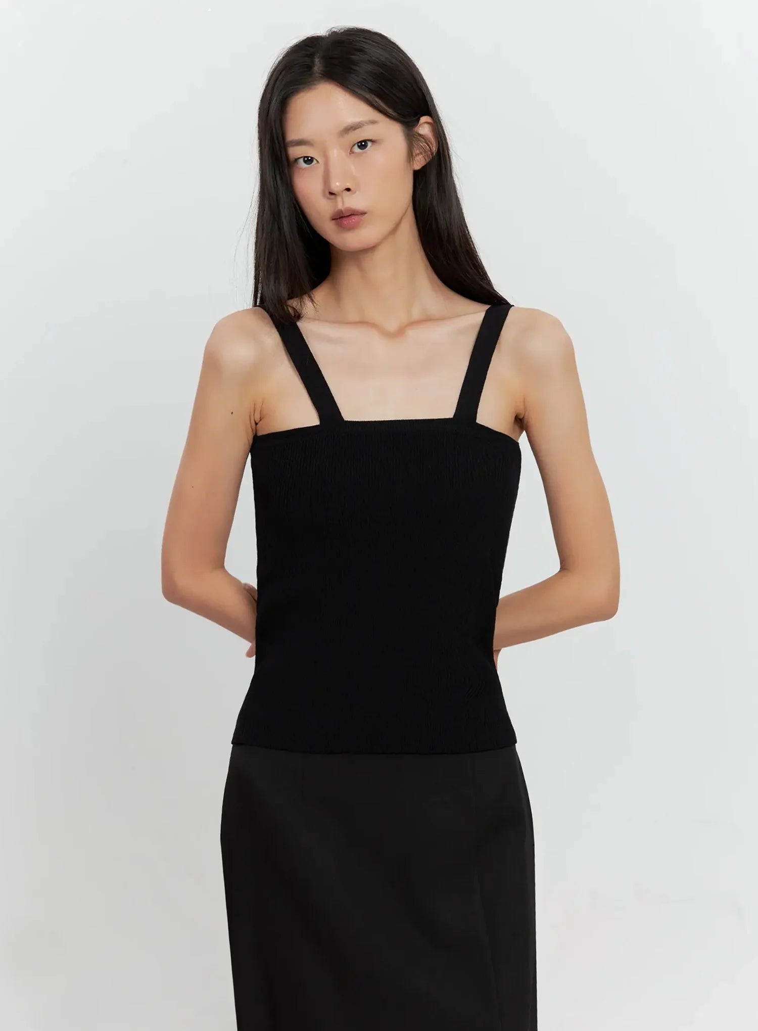 Ribbed Knit Tank Top IL528