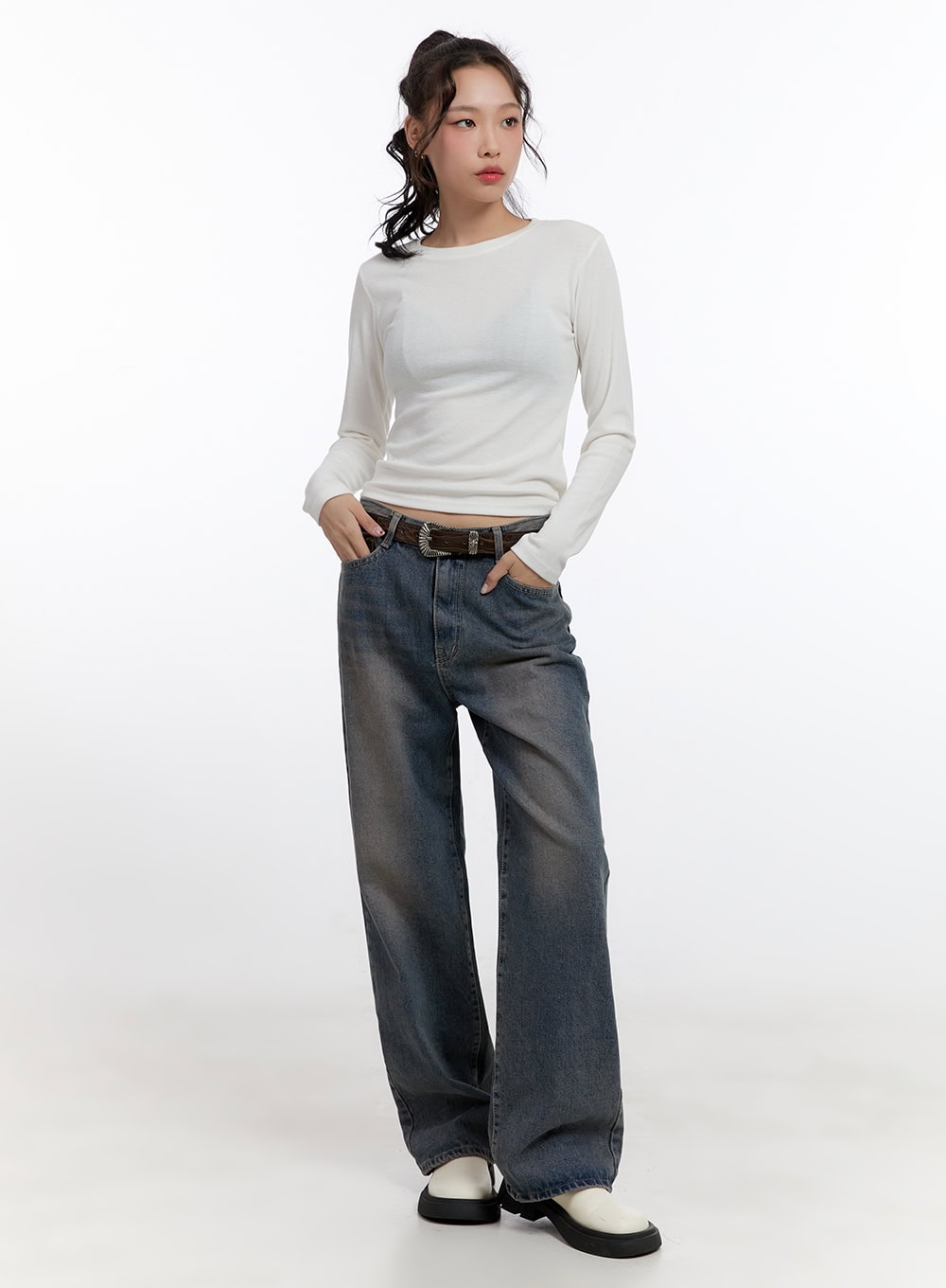 Sleek Faux Leather Belt CN420