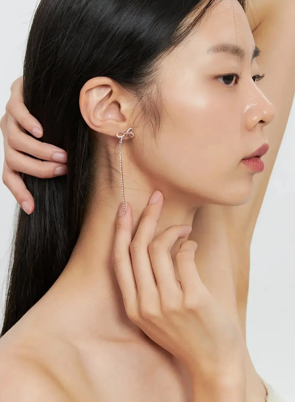 Ribbon Drop Earrings IS515