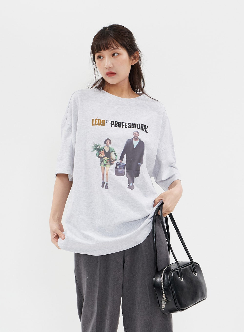 Relaxed Fit Short Sleeve T Shirt with Graphic Print C7102