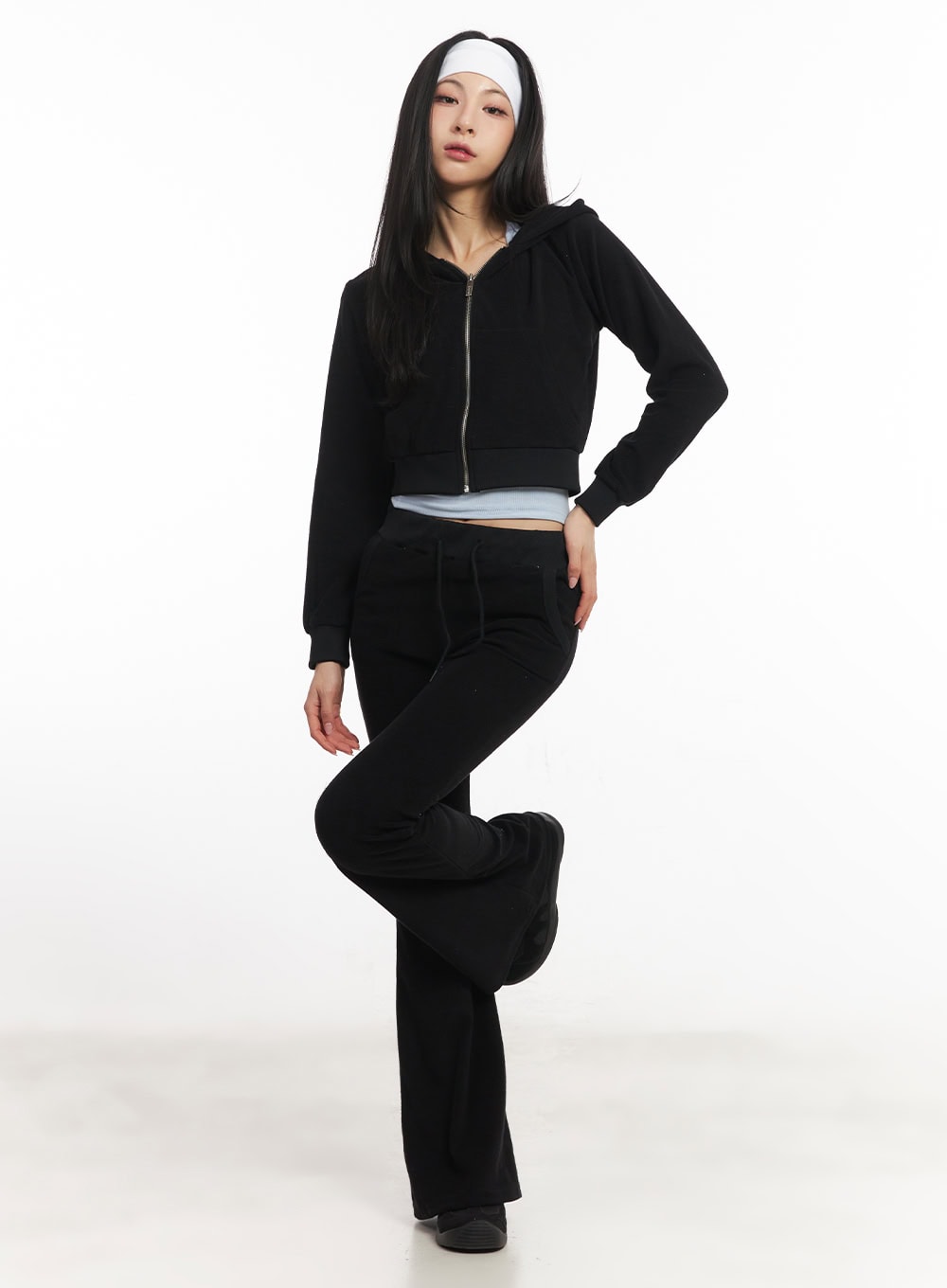 Hot Velvet Hooded Crop Jacket CA503