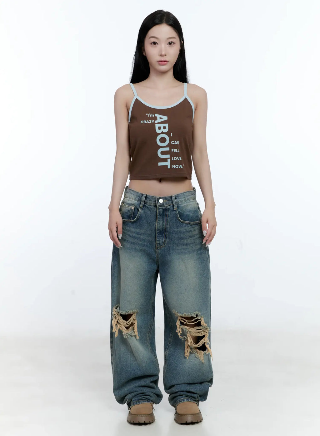 Contrast Graphic Tank Top CG501