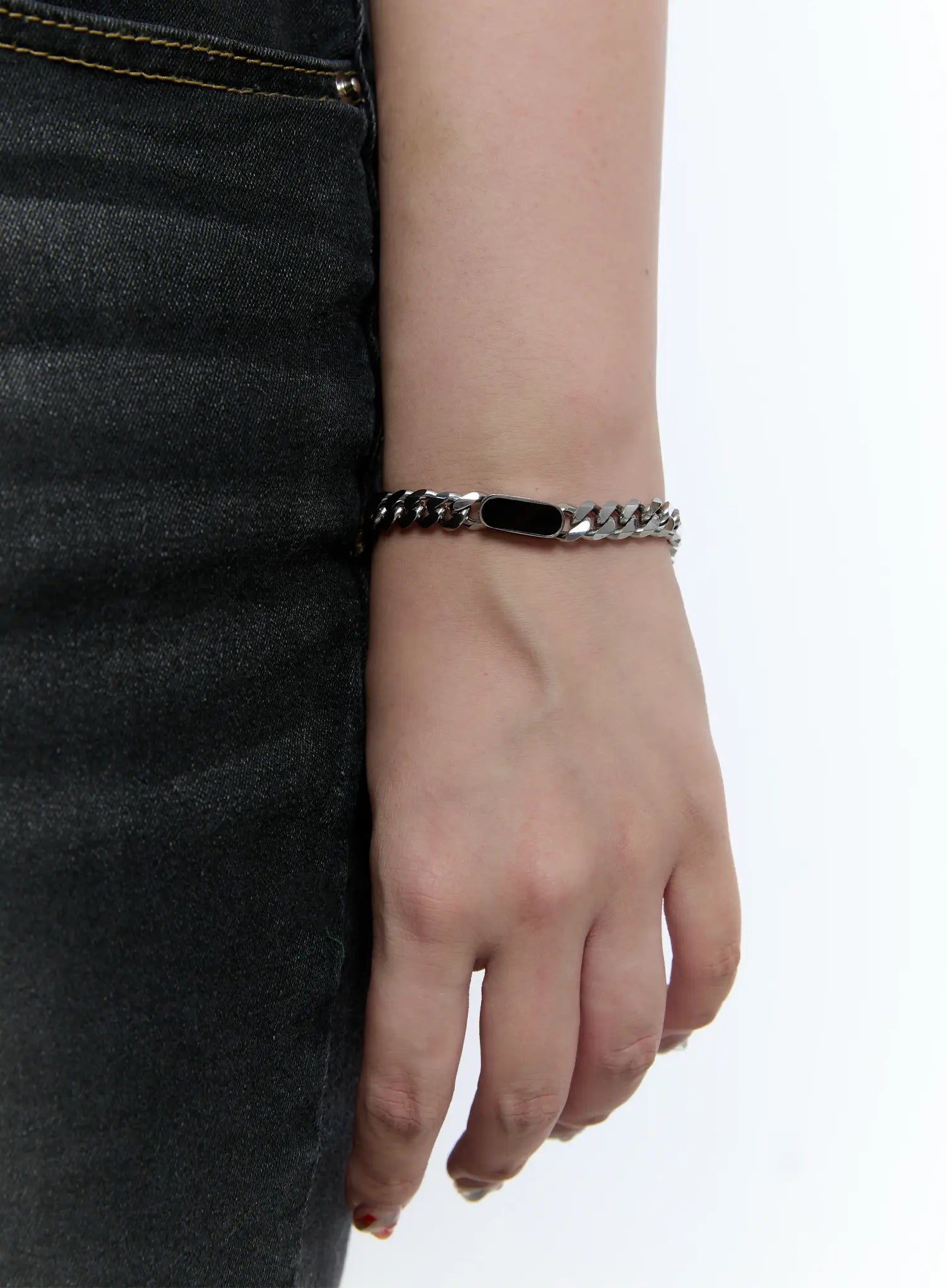 Bold Chain Pendant Bracelet CS512