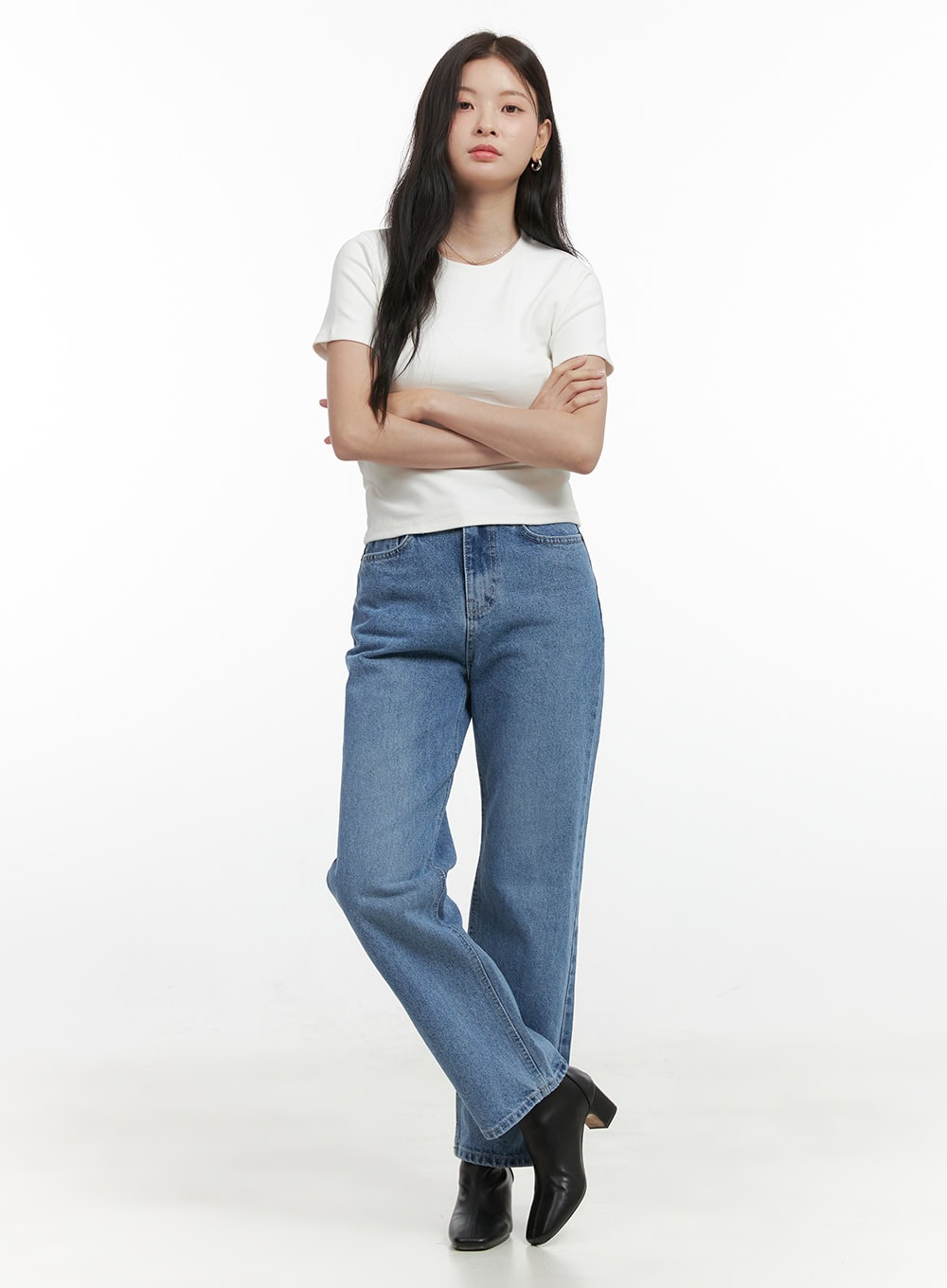 Cotton Slim Fit Round Neck Tee OS423