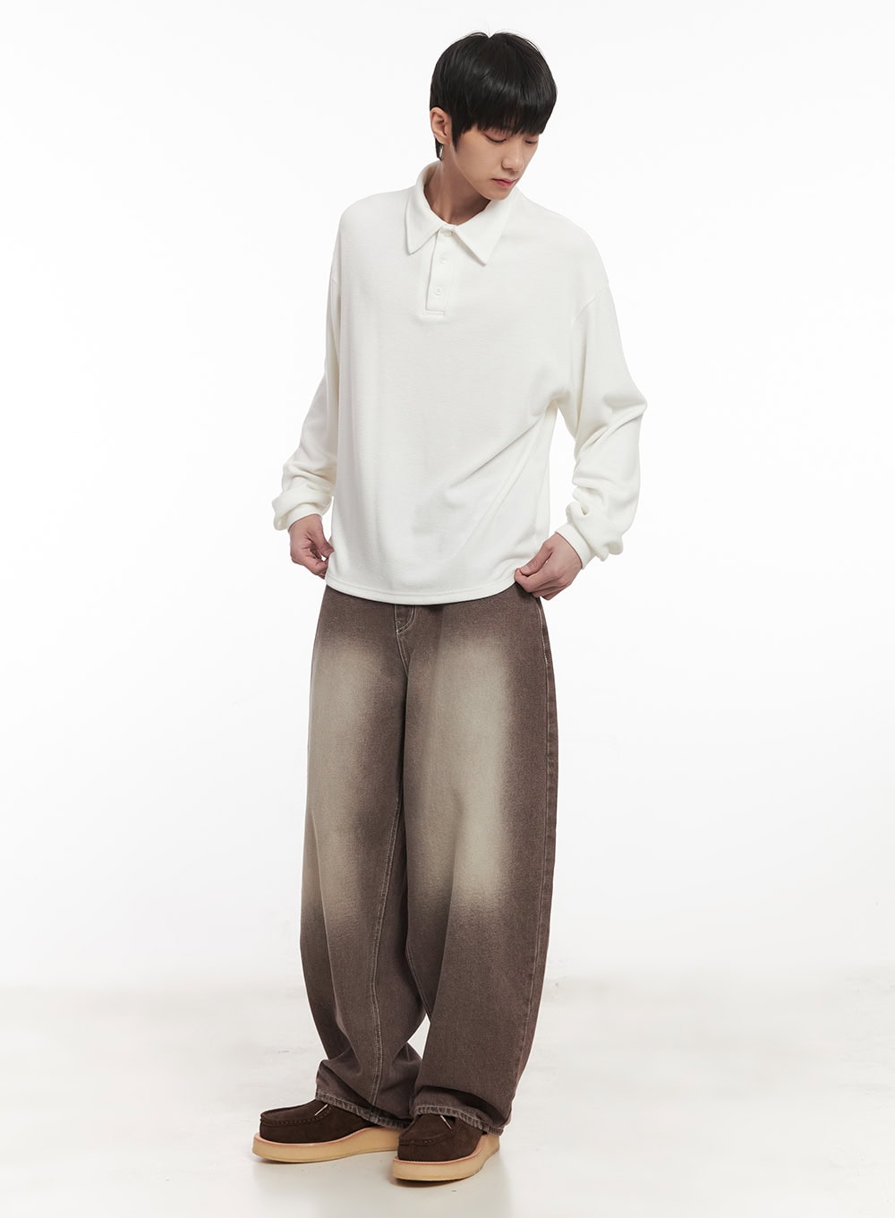 Men's Collared Long Sleeve Shirt IM519