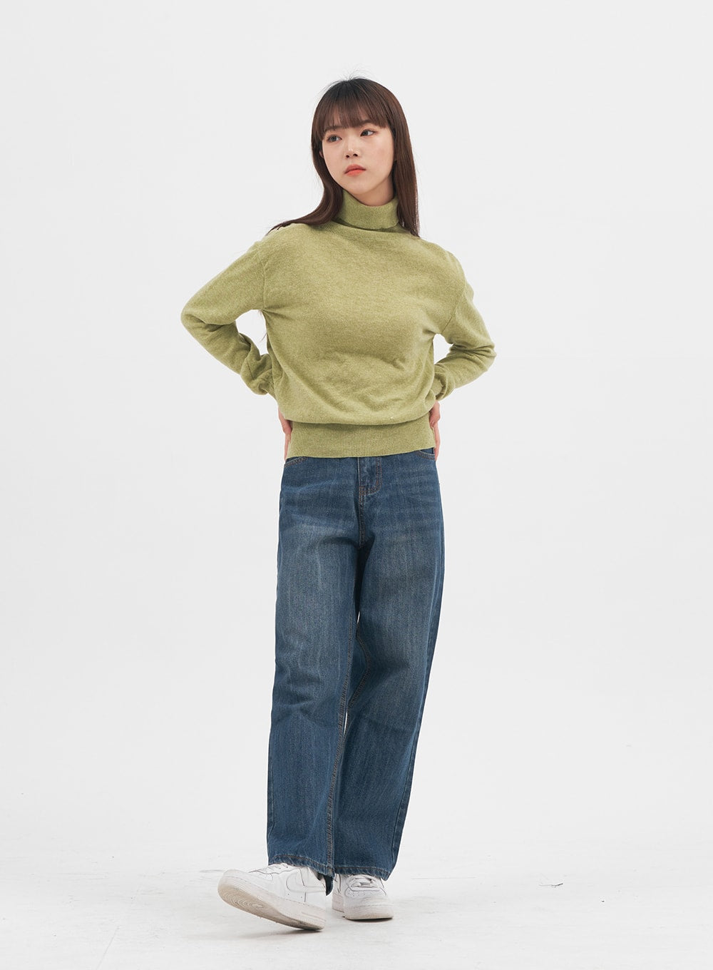 Turtleneck Knit Pullover