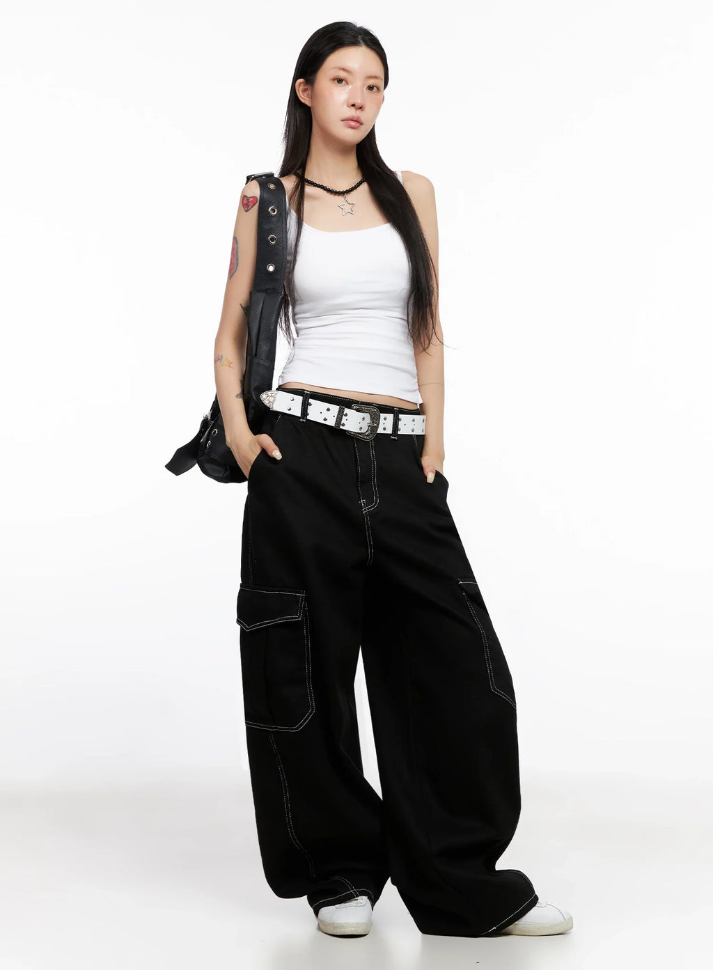 Ruche Detail Tank Top IS515