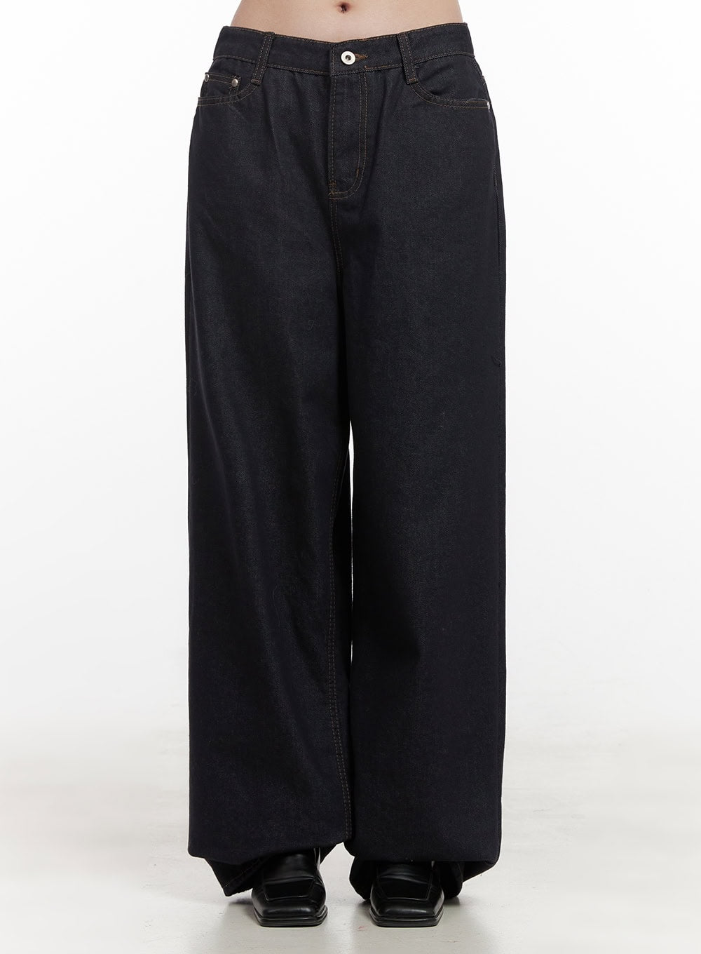 Lauren Cotton Comfort Wide Leg Jeans OD417