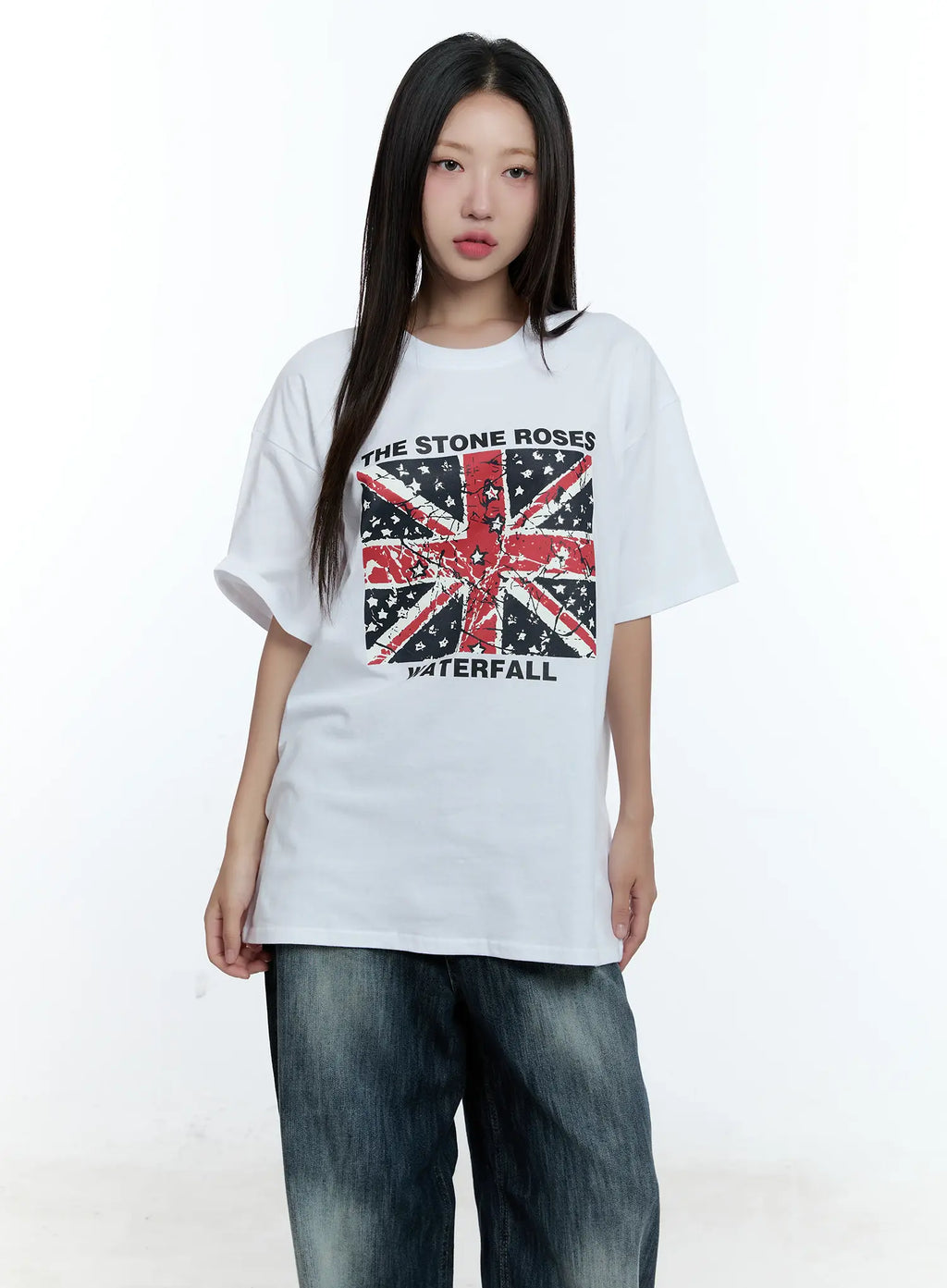 Oversized Flag Graphic Tee CU527