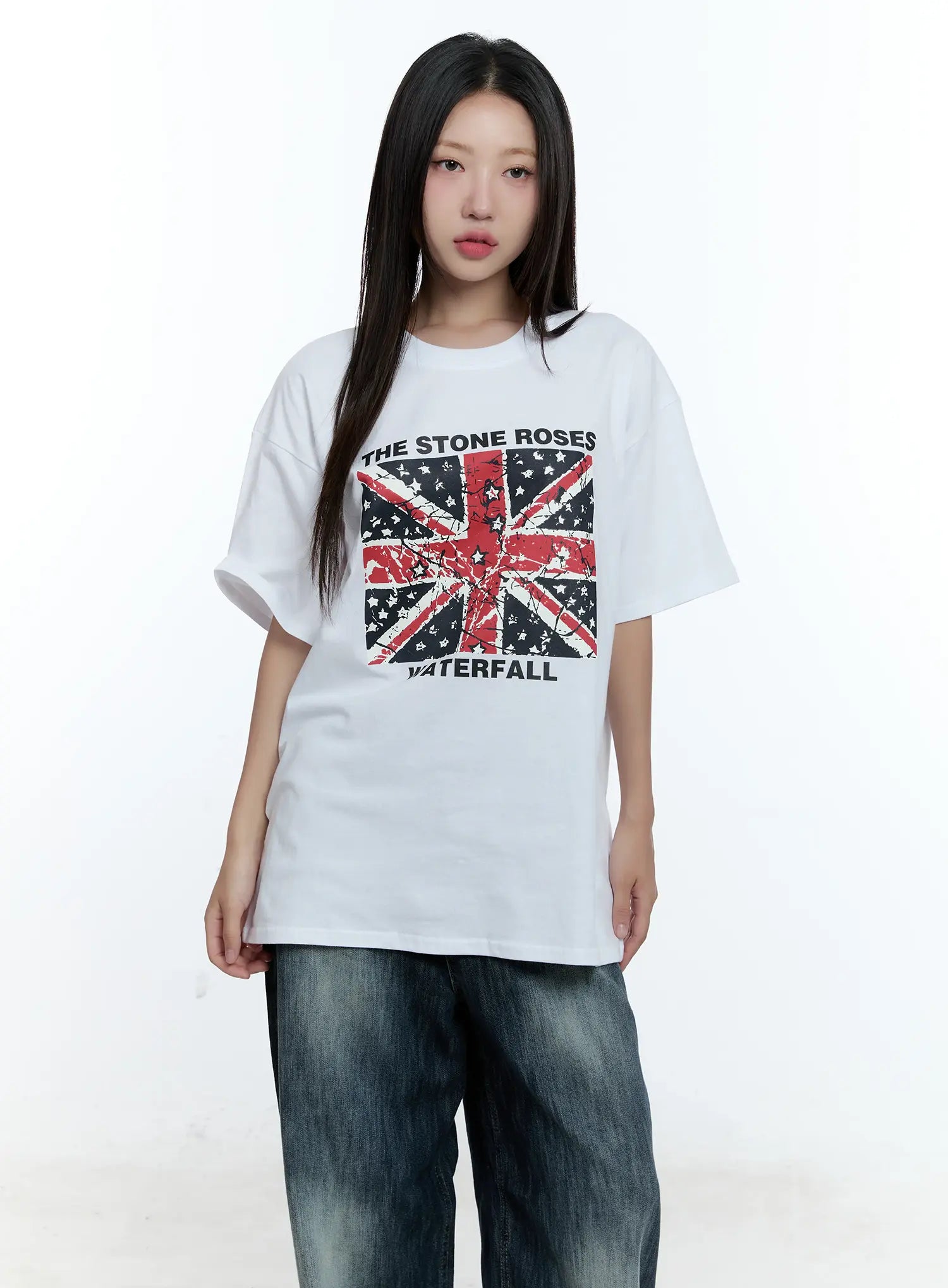 Oversized Flag Graphic Tee CU527