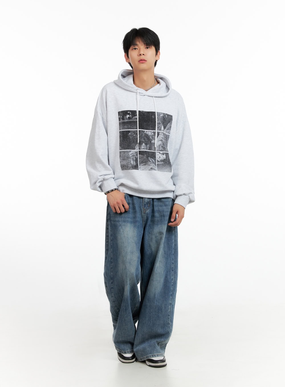 Men's Cotton Graphic Hoodie IG402