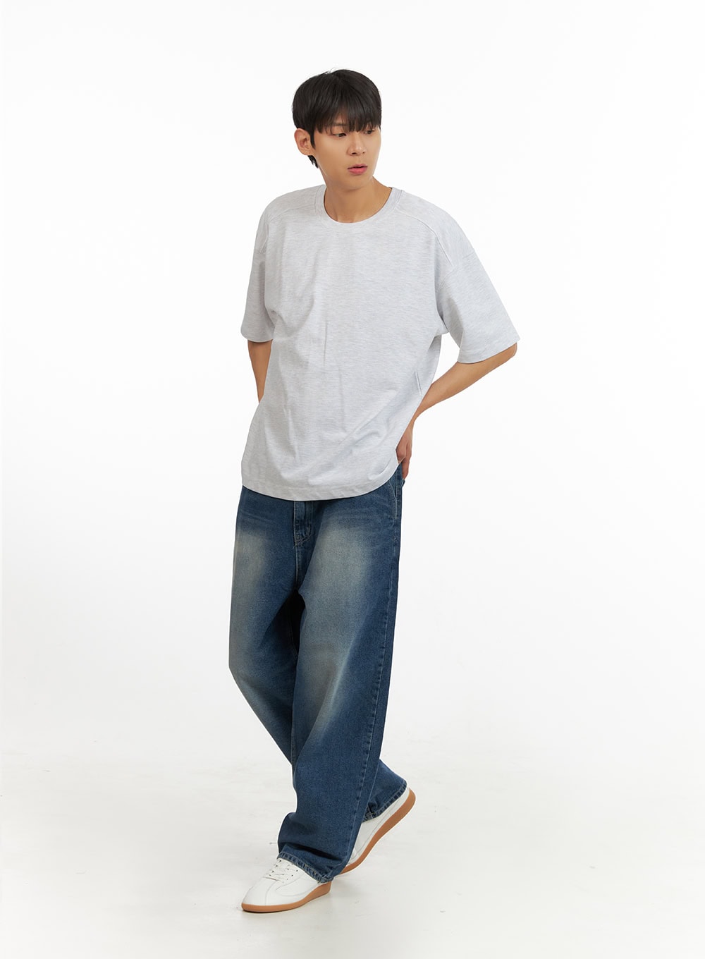 Men's Basic Solid T-Shirt IU418