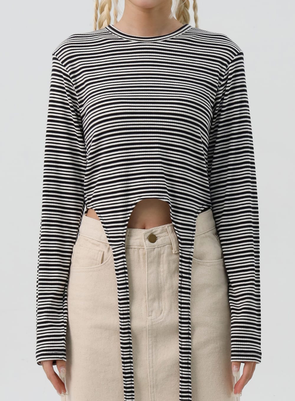 Striped Long Sleeve Top IS307