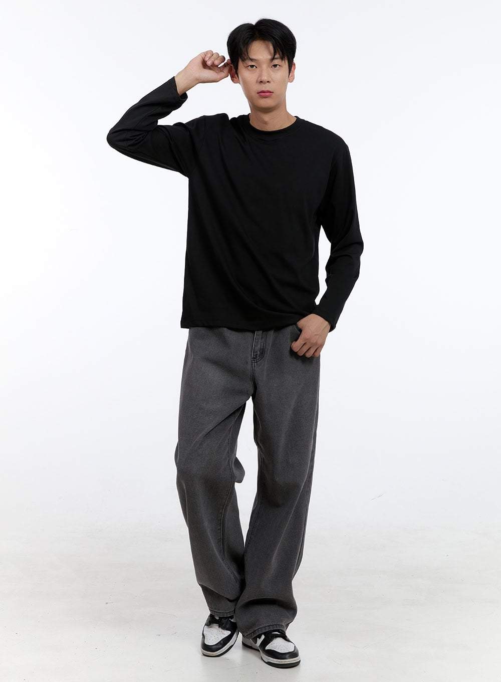 Men's Basic Long Sleeve (Black) IG427