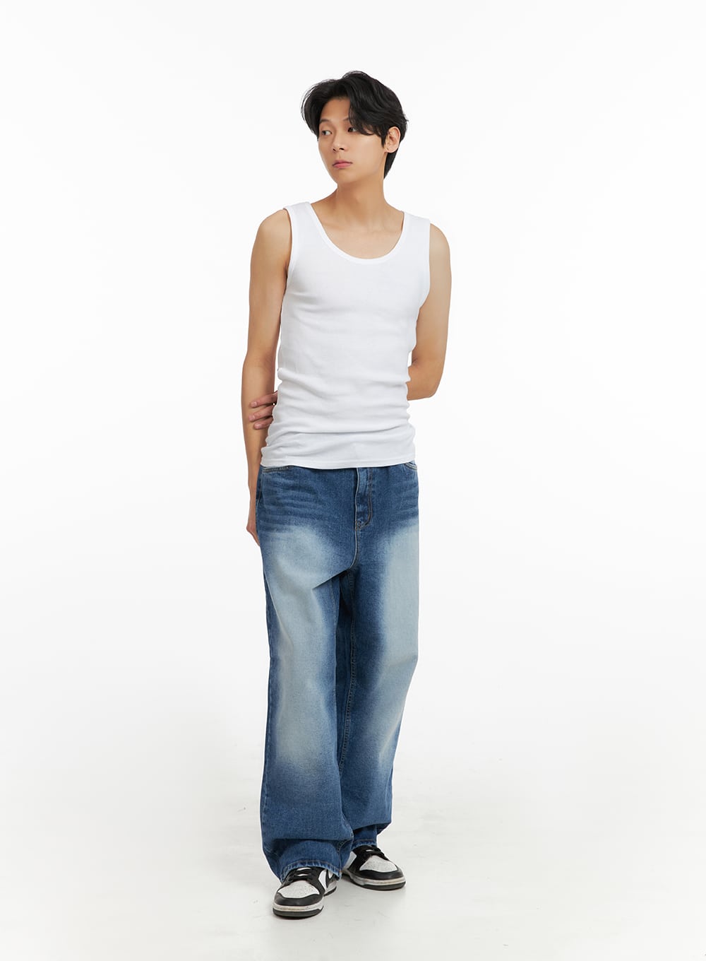 Men's Basic U Neck Tank Top IA402