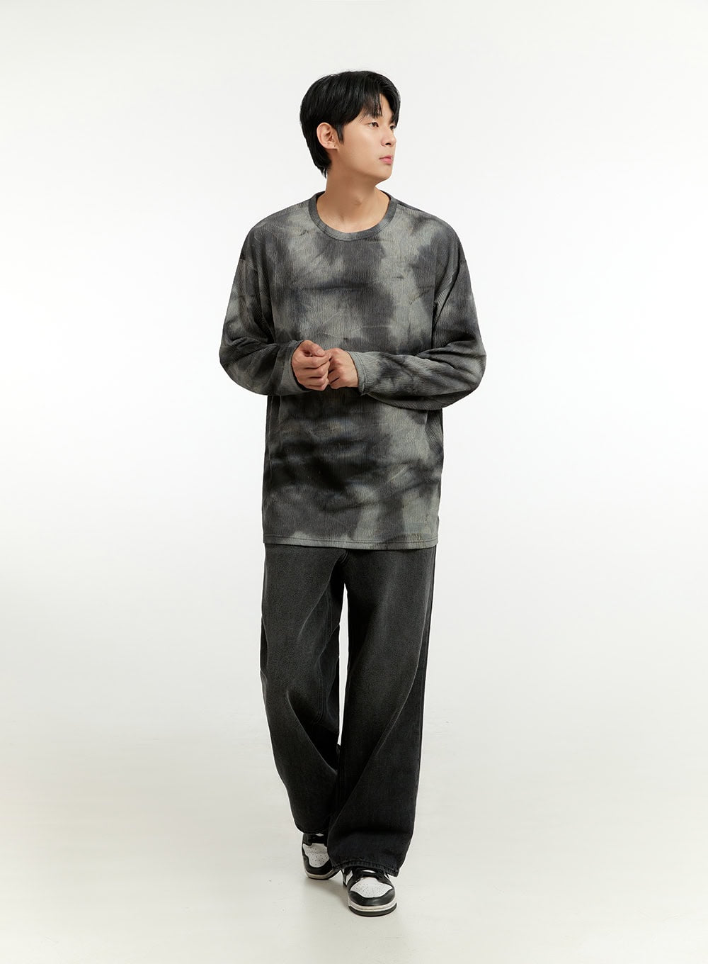 Men's Tie-Dye Oversized Long Sleeve IL412