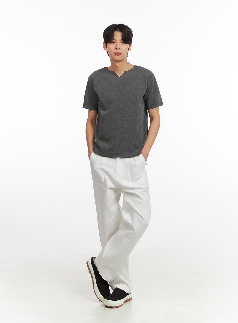 Men's Classic Short Sleeve (Dark Gray) IY431