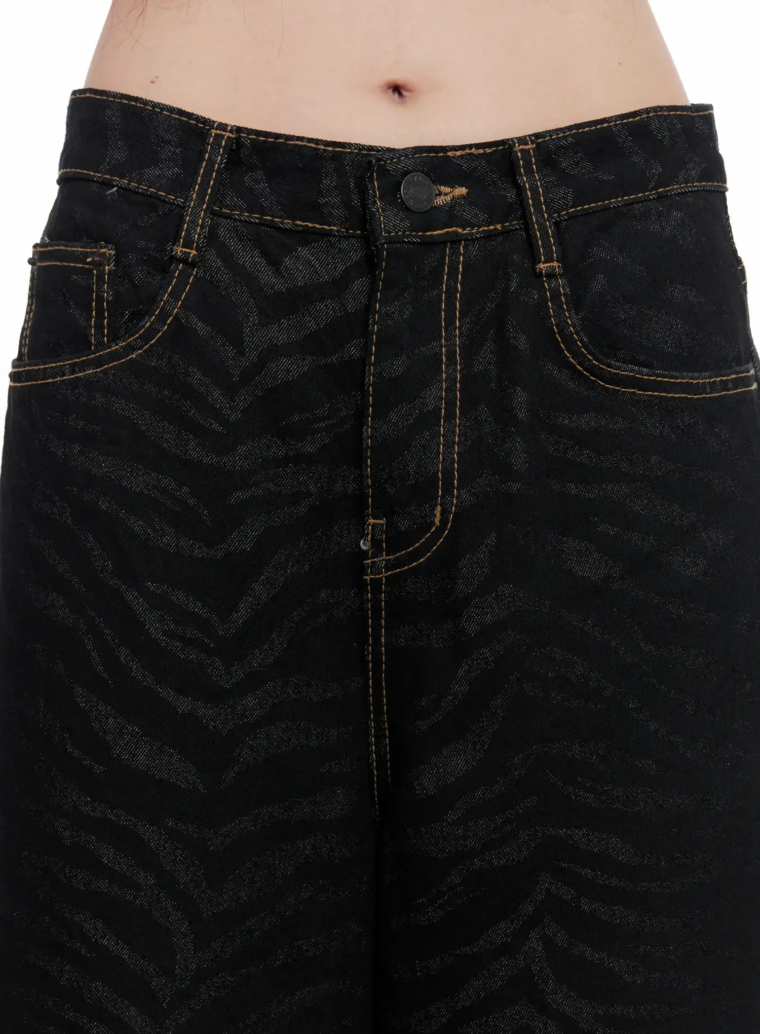 Freyja Animal Print Wide Leg Jeans IS508