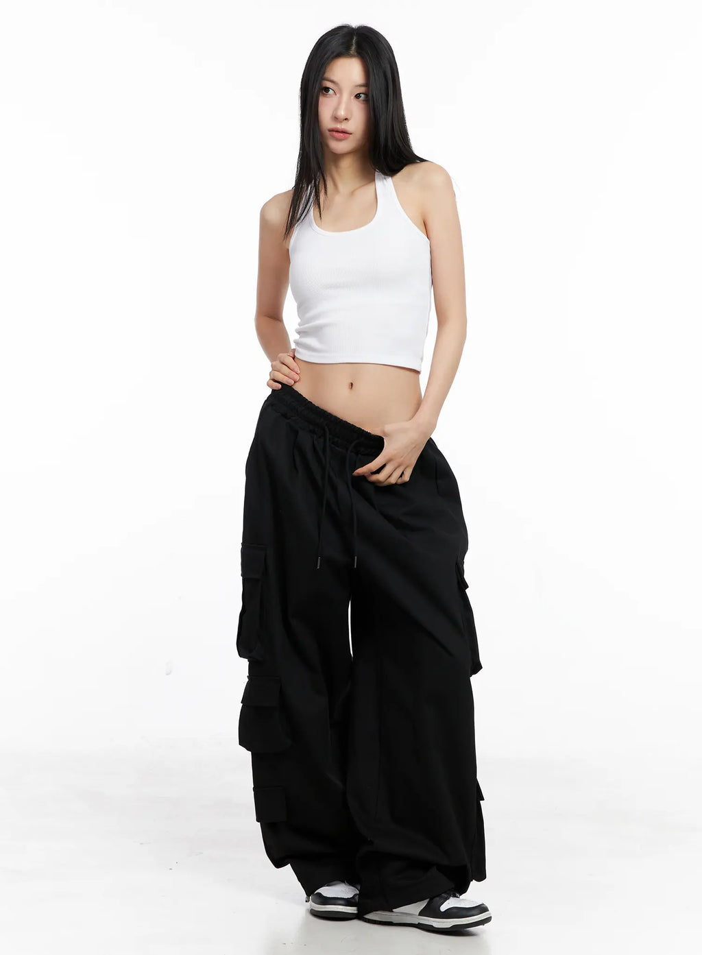 Ribbed Halter Crop Tank Top CC1109