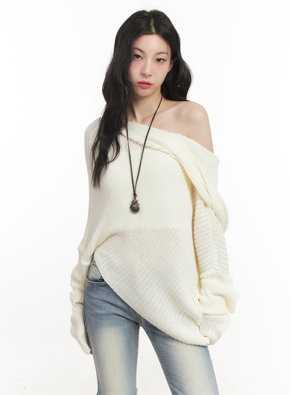 Cross Clock String Necklace CF513