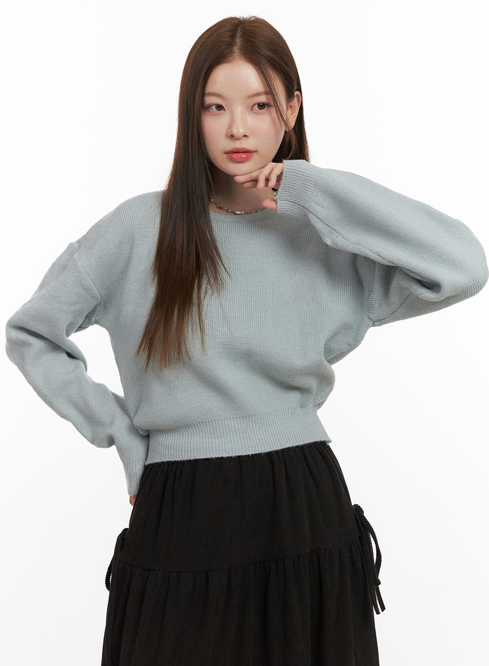 CozyChic Solid Knit Sweater OD417