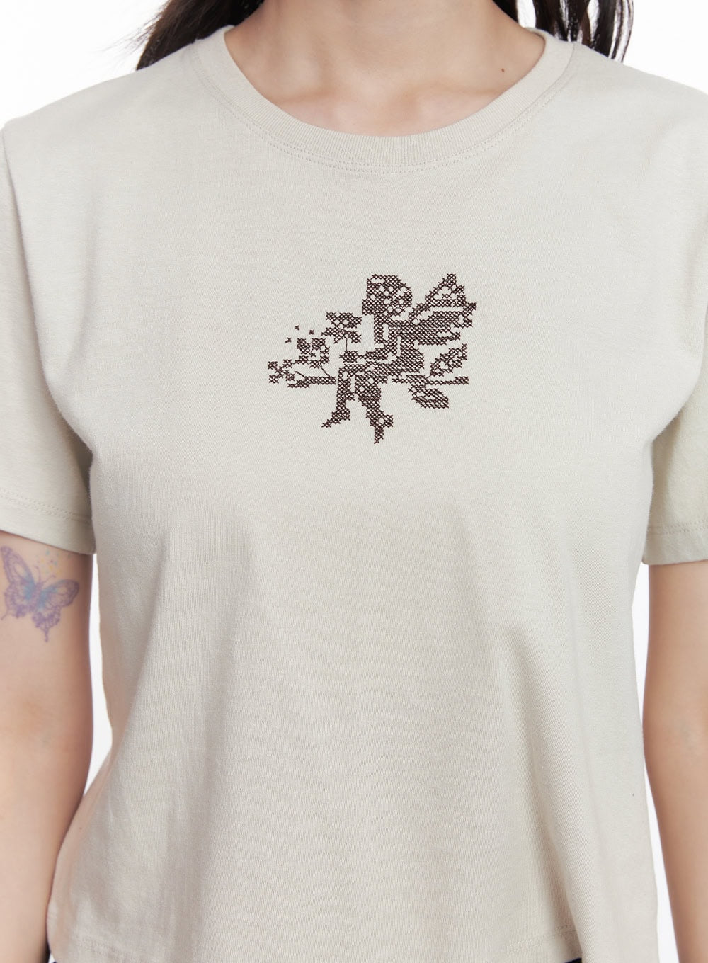 Angel Graphic Crop Tee CY521