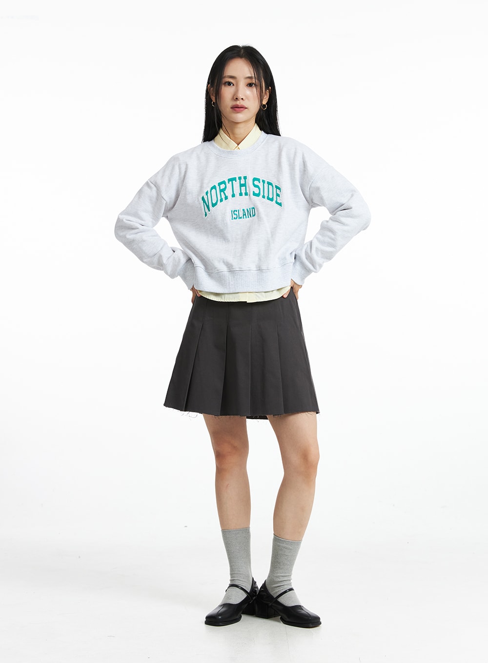 Embroidered Letter Sweatshirt OO323