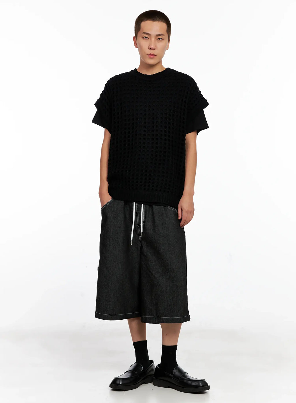 Men's Mesh Knit Vest IG508