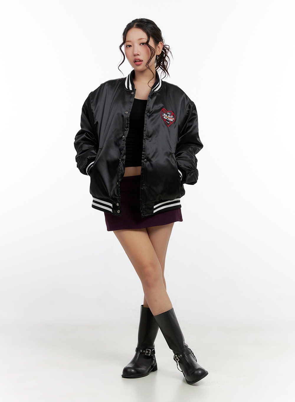 Embroidered Graphic Buttoned Jacket CN405