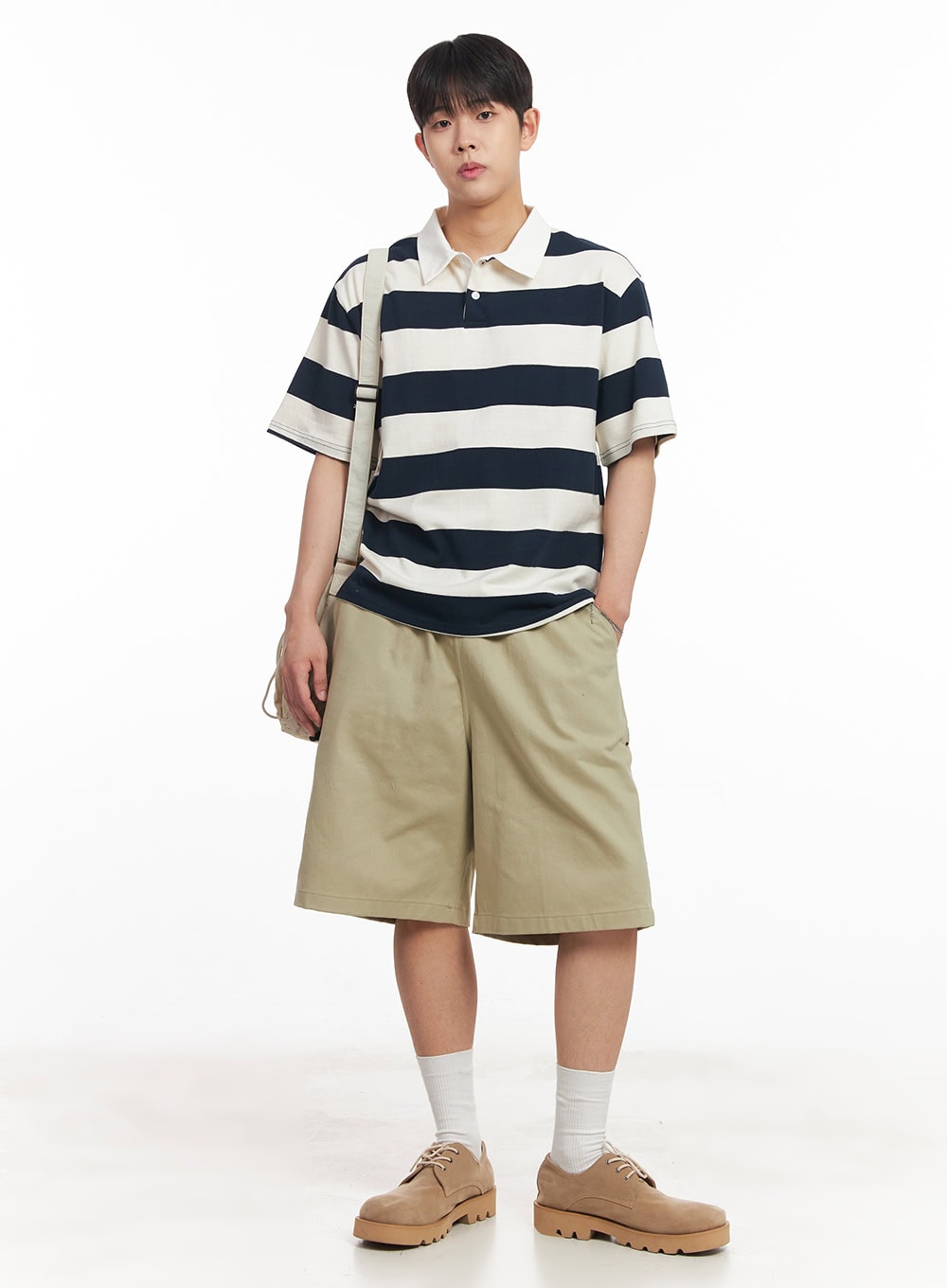 Men's Striped Polo Tee IA529