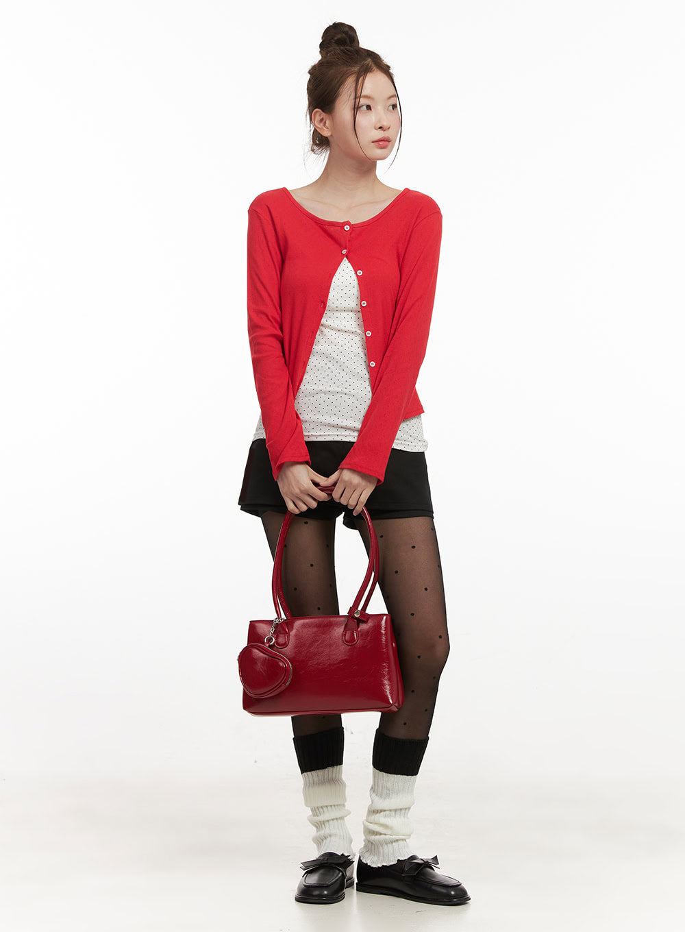 Boat-Neck Crop Cardigan IJ530