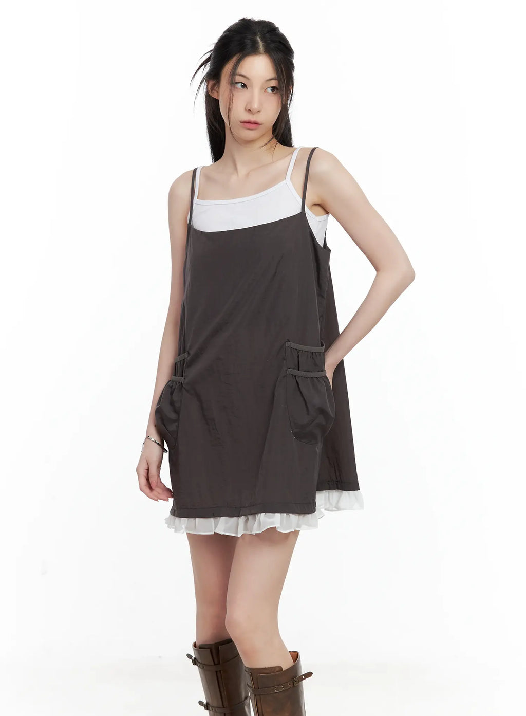 Babydoll Ruffle Mini Dress CU530