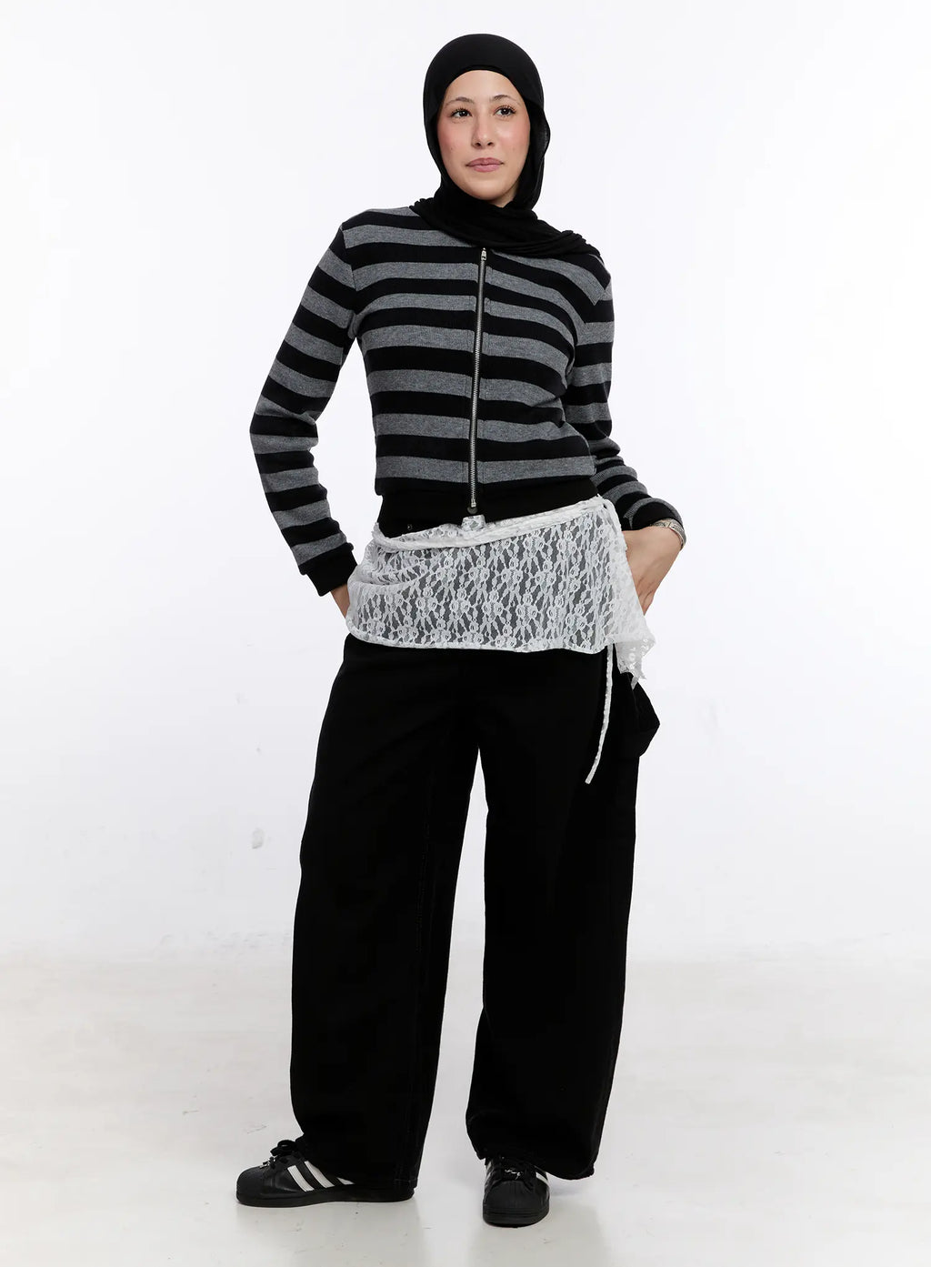 Ralph Striped Two-Way Zip-Up CS524