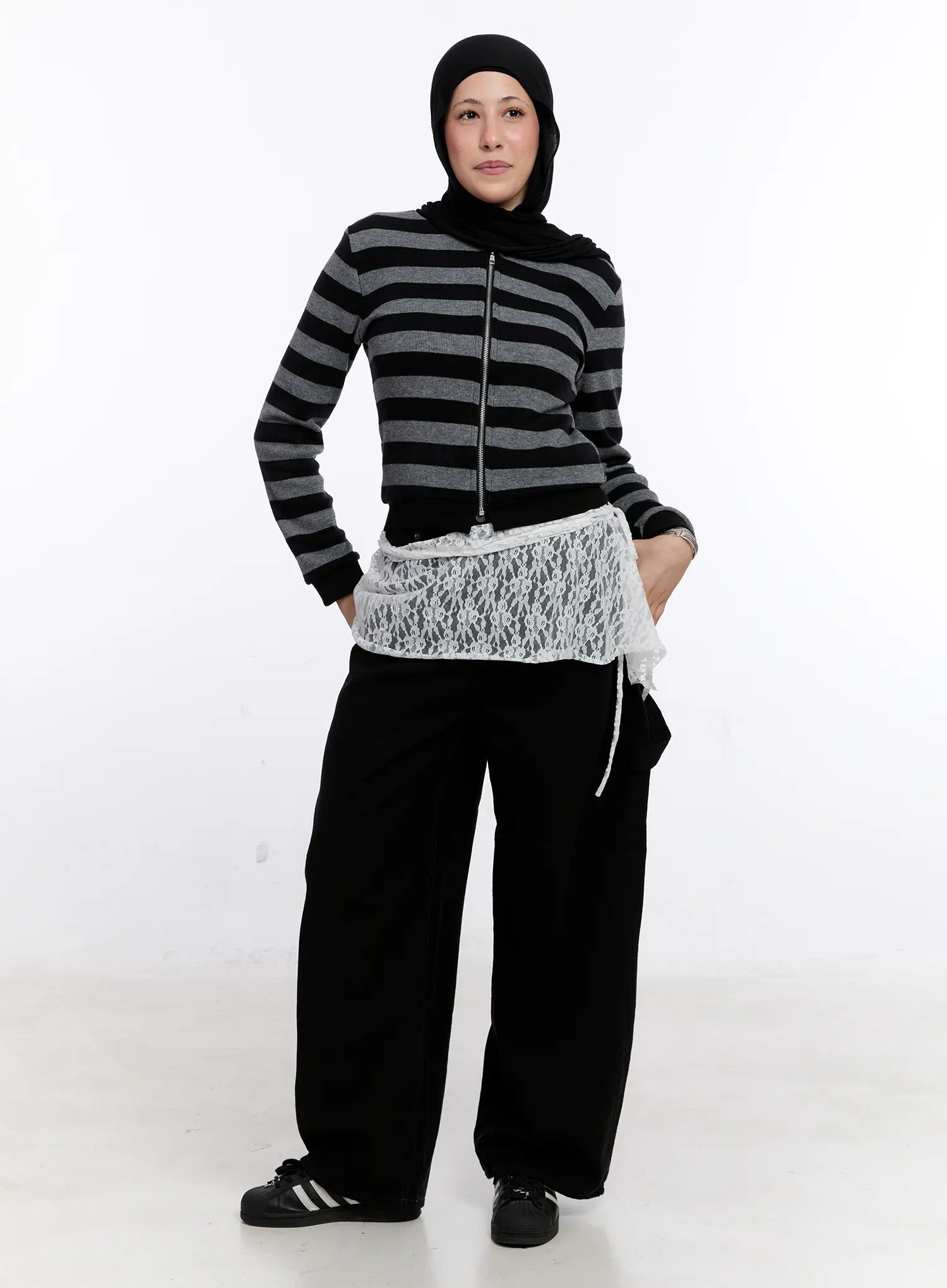 Ralph Striped Two-Way Zip-Up CS524