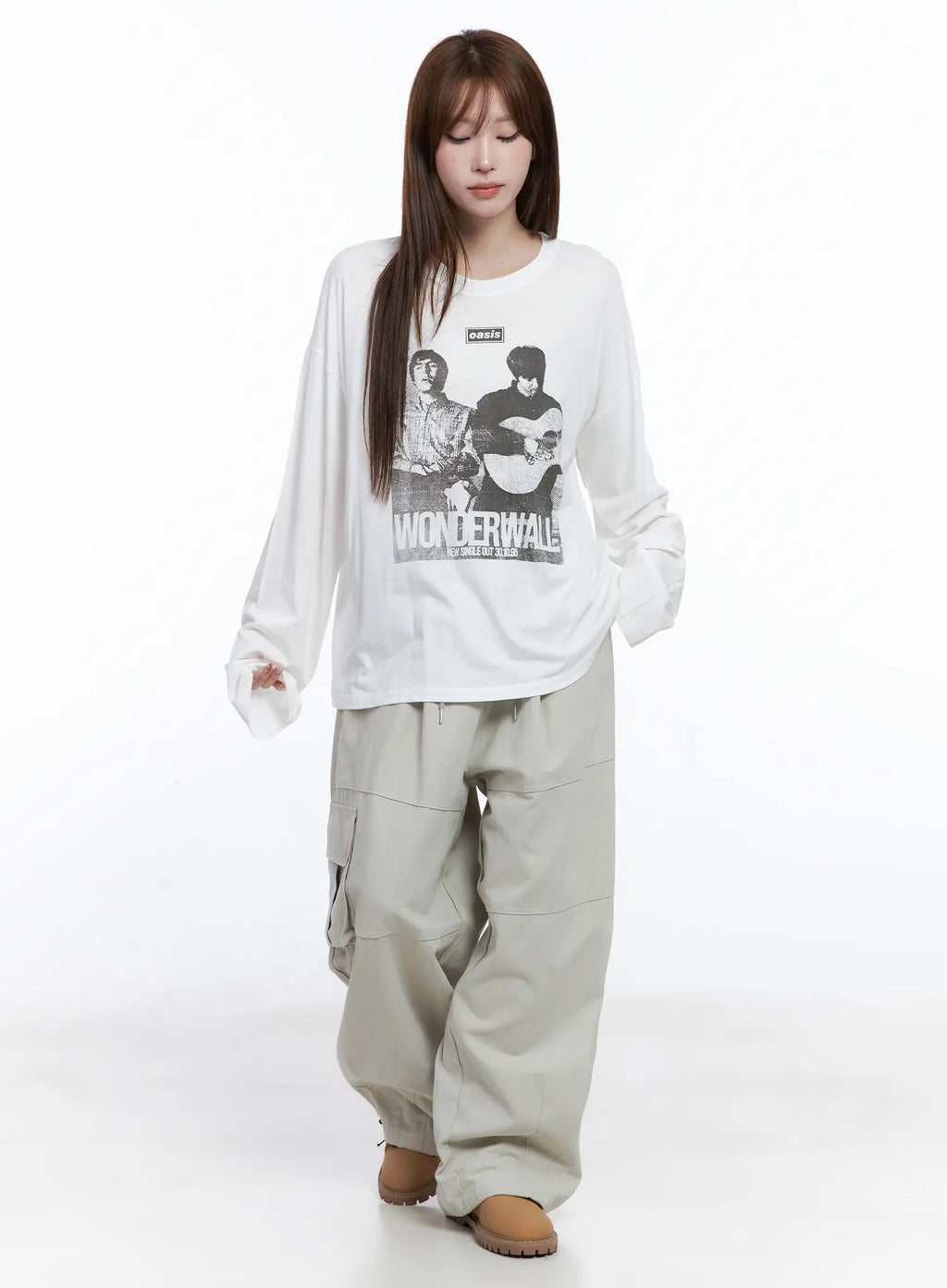 Retro Wonder Print Loose Fit Tee CG529