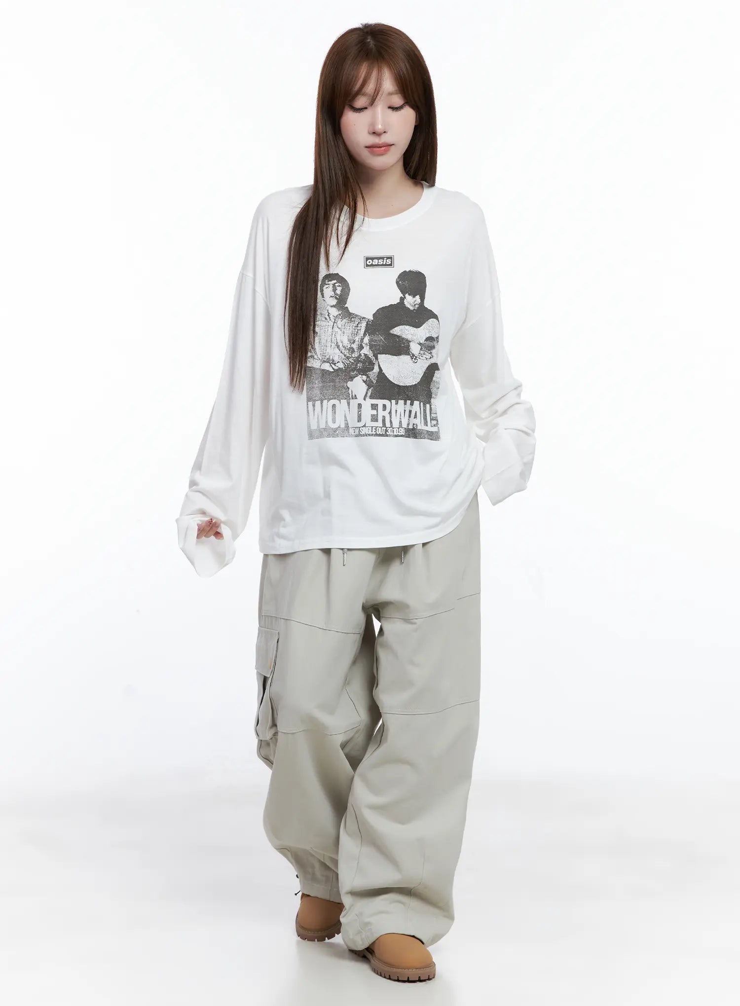 Retro Wonder Print Loose Fit Tee CG529