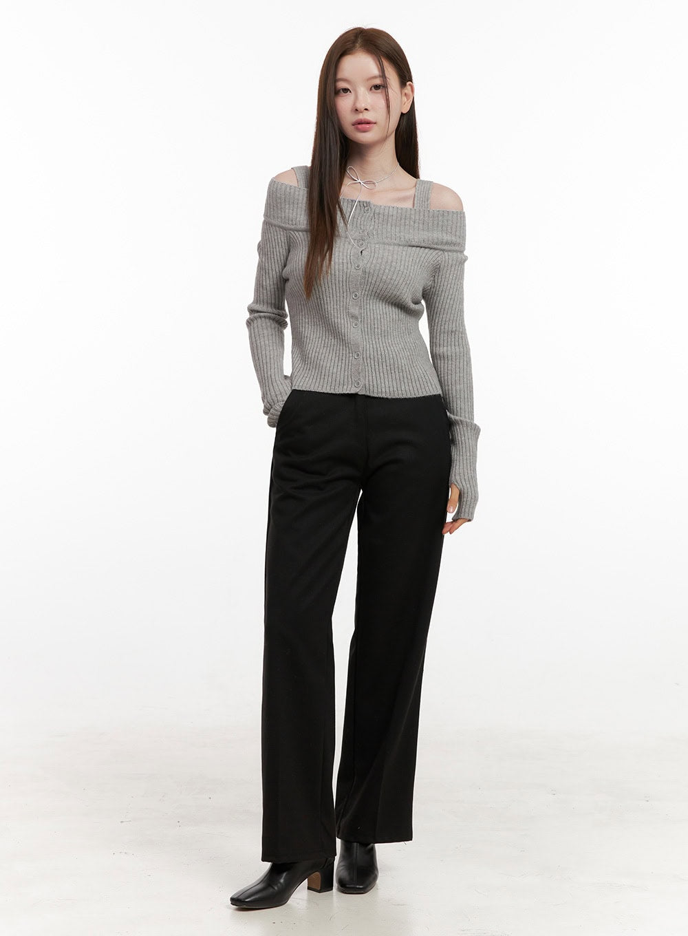 Off Shoulder Knit Sweater OD418