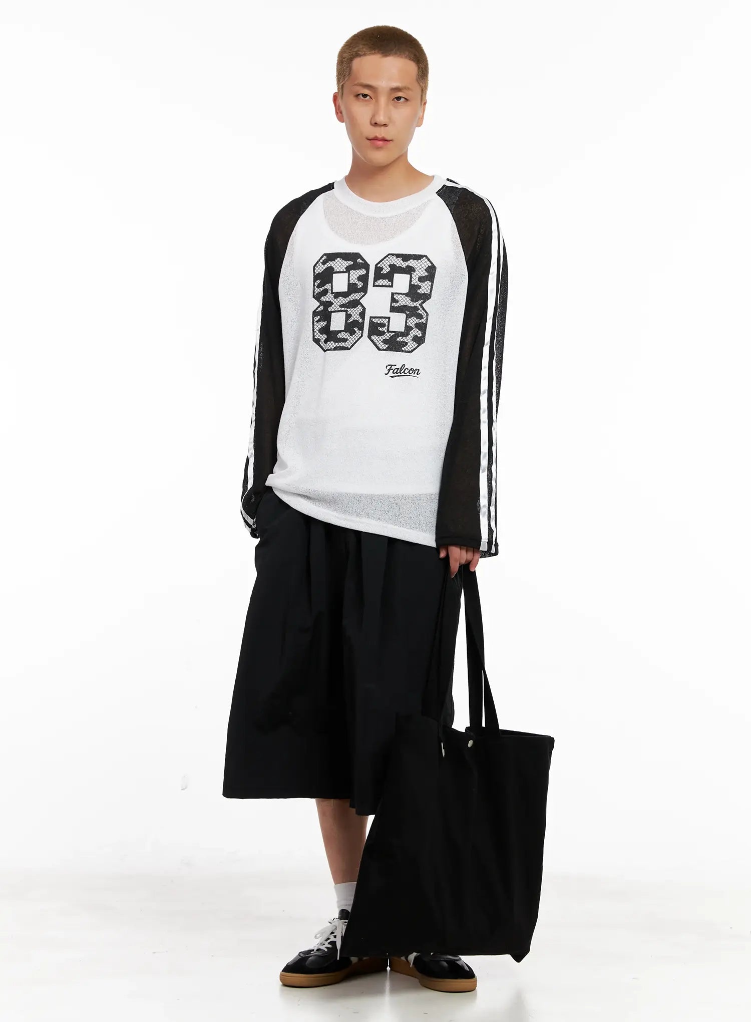 Men's Graphic Mesh Long-Sleeve Tee IL521