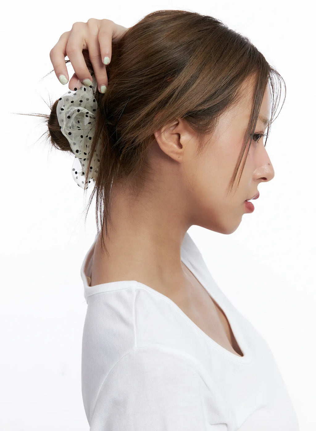 Sheer Polka-Dot Scrunchie CL514