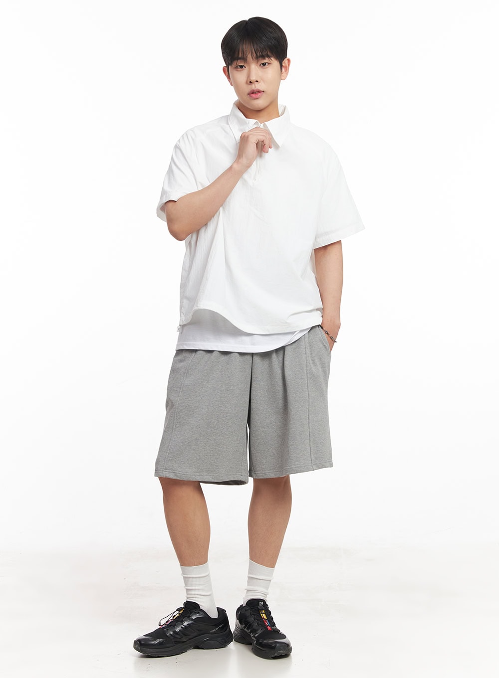 Men's Windbreaker Half-Zip Top IA525