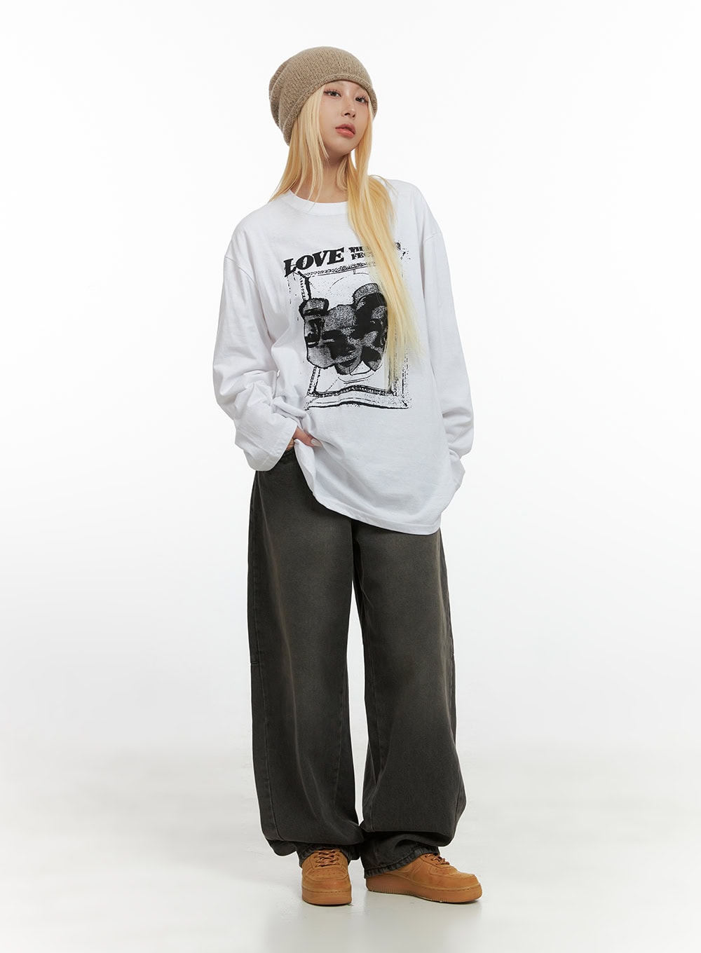 Blair Casual Washed Baggy Cotton Jeans CS425