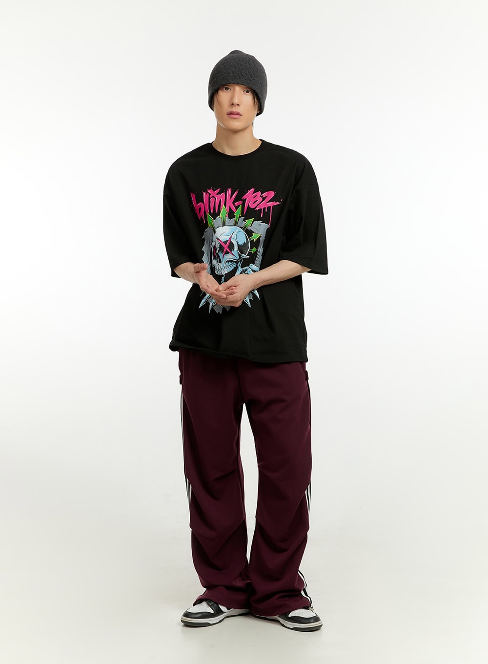 Men's Cotton Lettering T-Shirt IL418