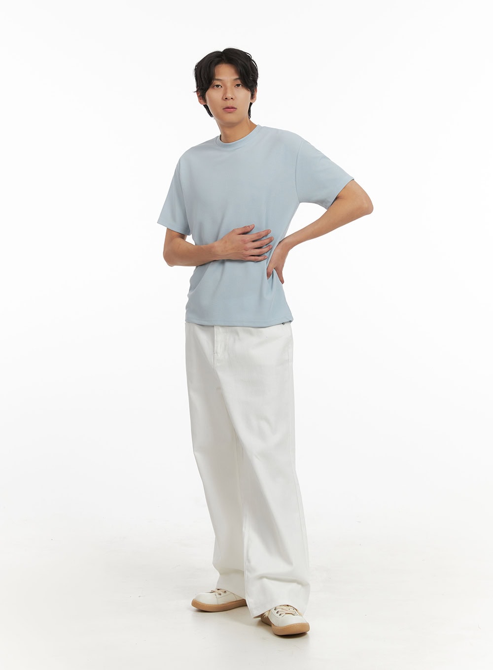 Men's Basic T-Shirt (Light Blue) IY410