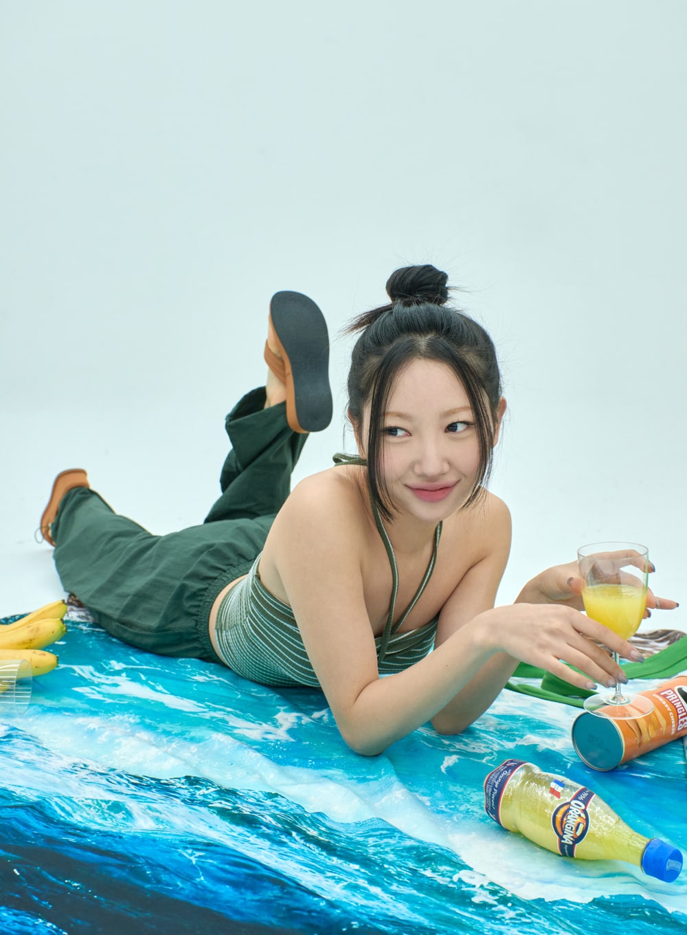 Stripe Cropped Top IF309