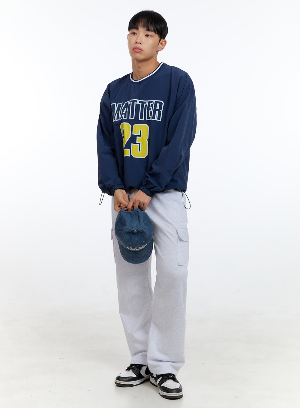 Men's Lettering Round Neck Sweatshirt IG421