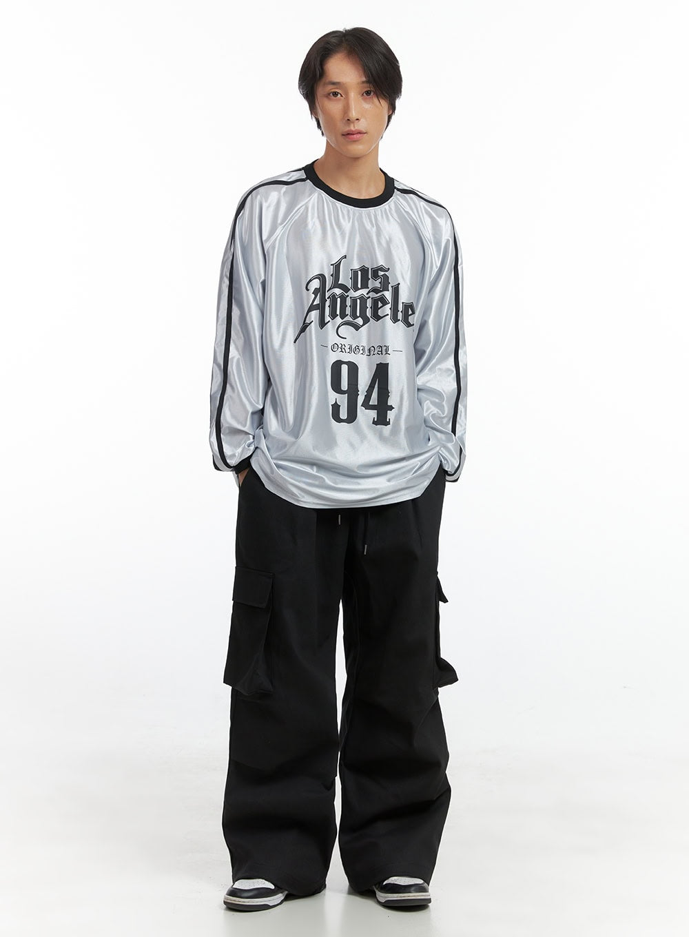 Men's Graphic Jersey Long Sleeve T-Shirt IO402