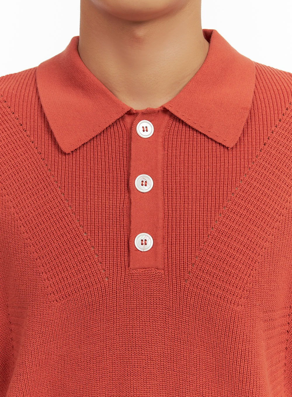 Men's Cotton Collar Buttoned T-Shirt IU414