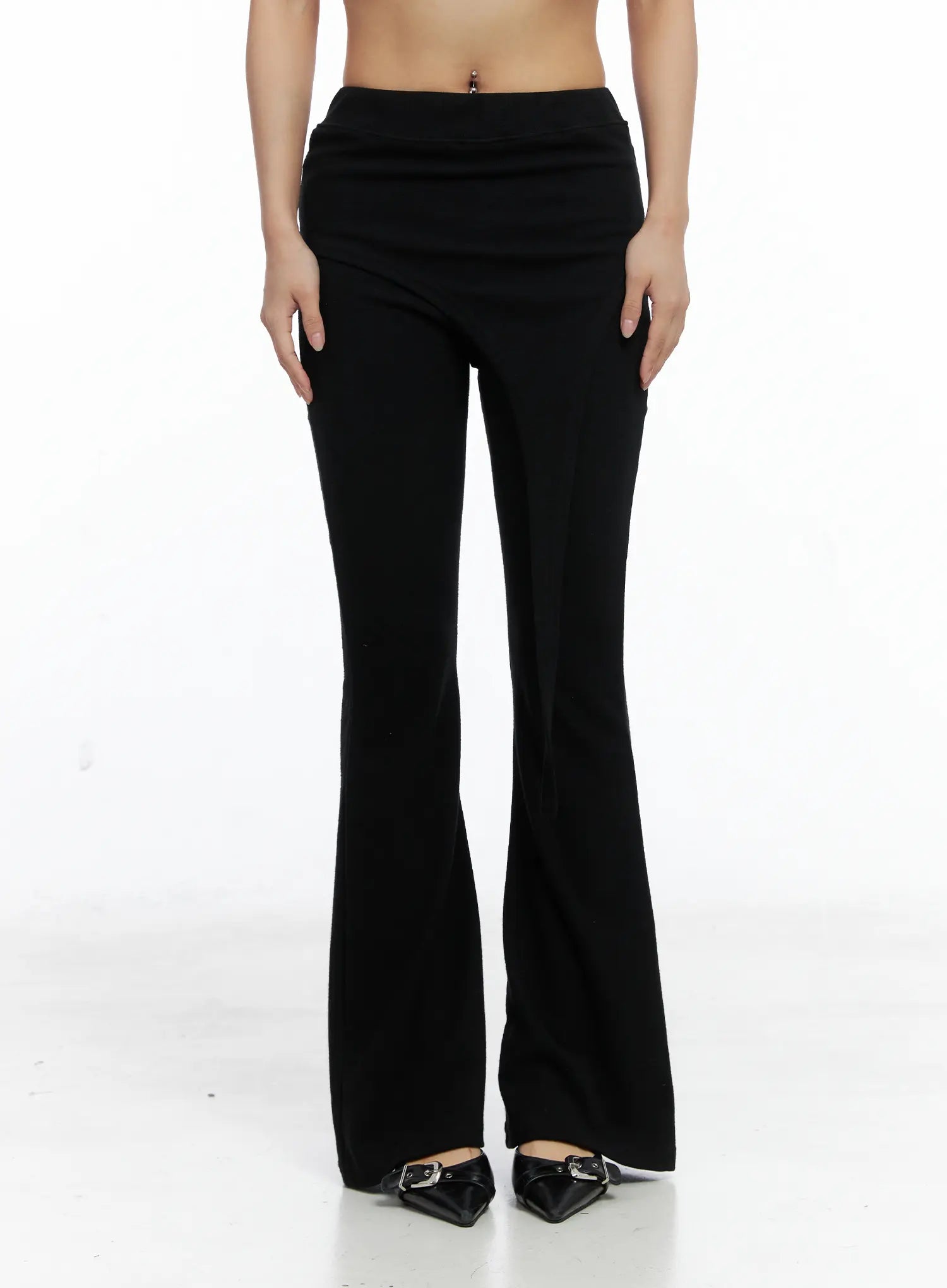 Layered Tie Flared Pants CS505