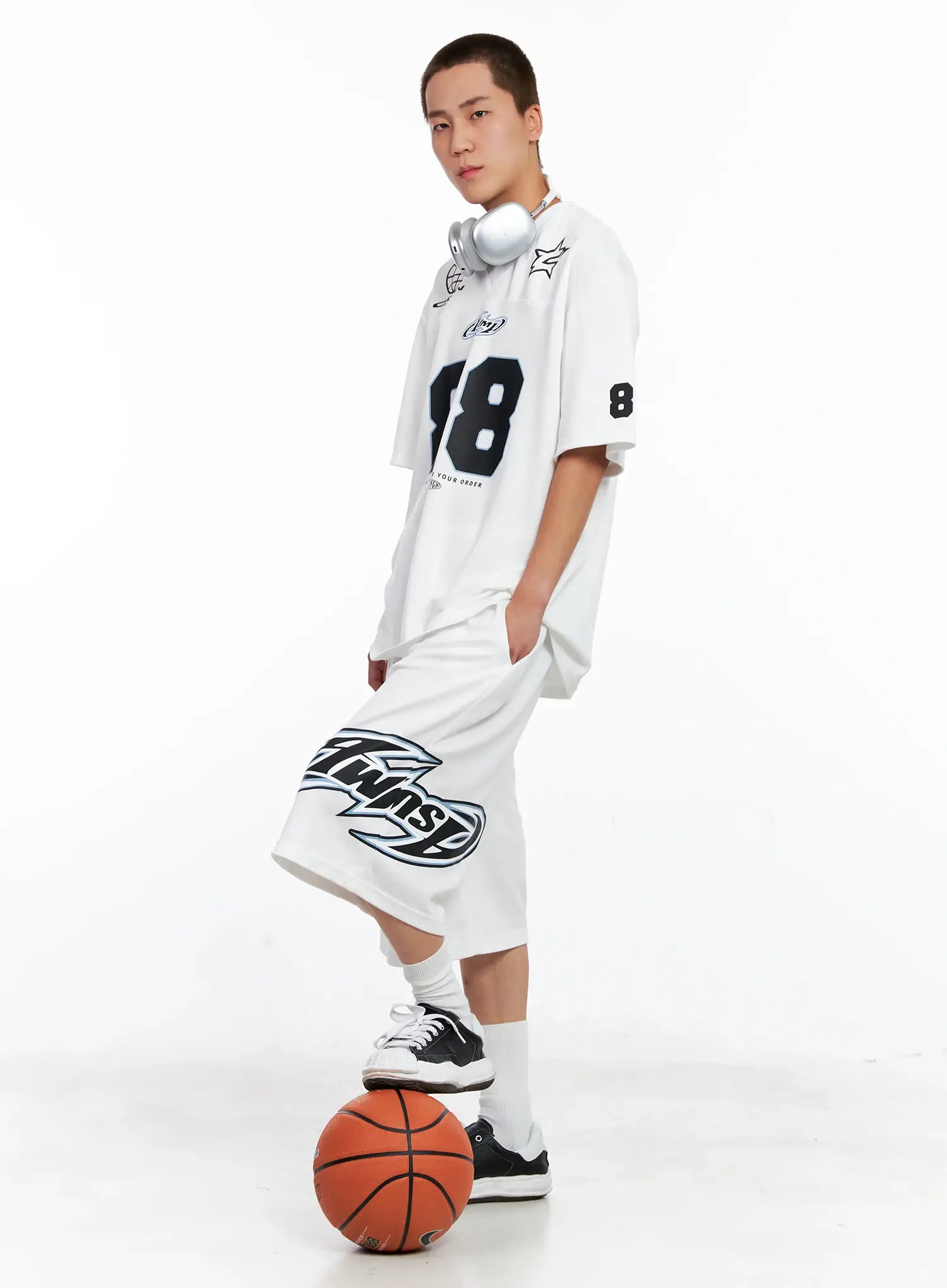 Men's Graphic Logo Athletic Shorts IG508