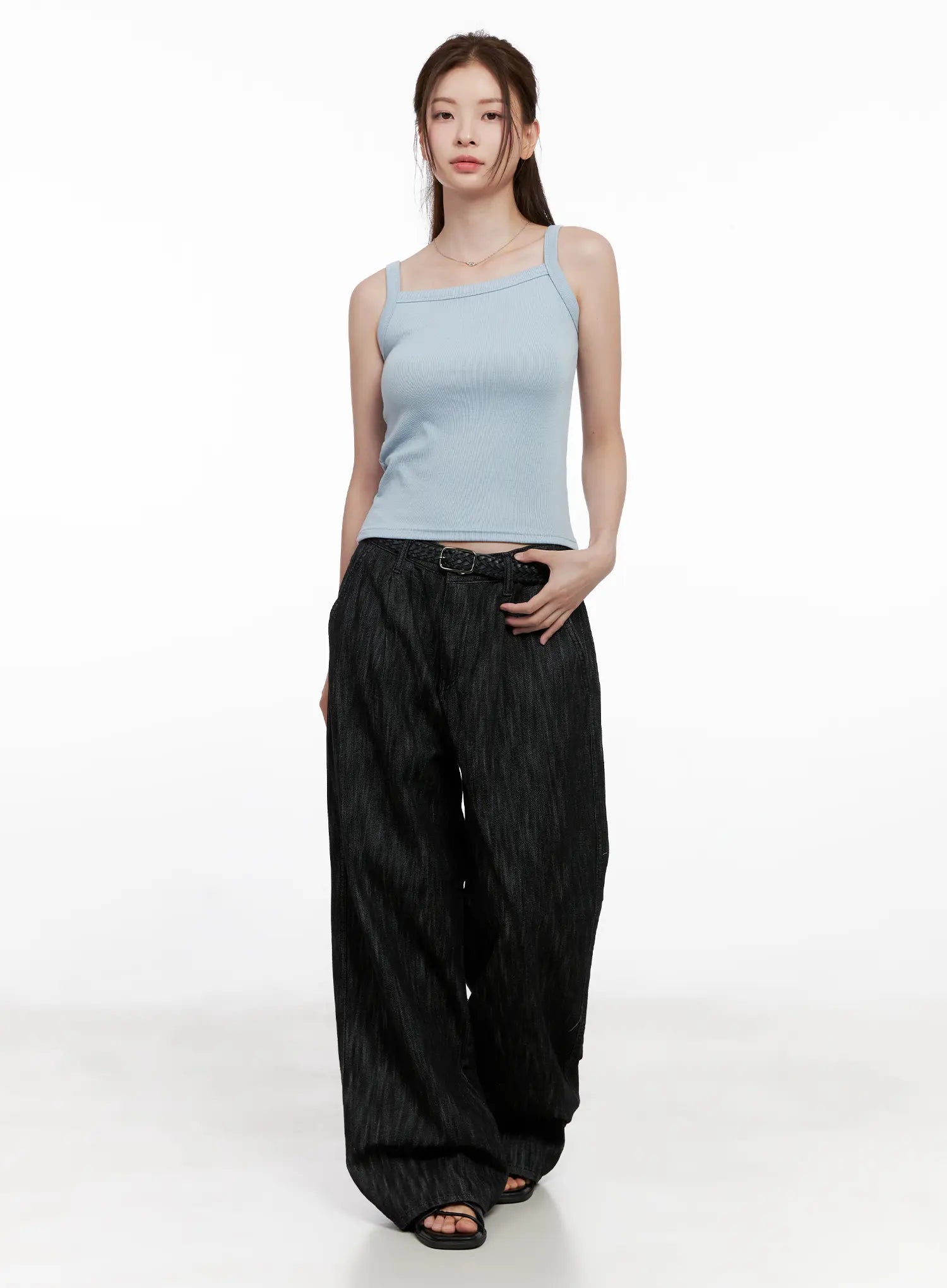 Ribbed Sleeveless Top CL523